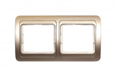 Фотография товара 'Smartbuy SBE-02c-00-FR-2 Рамка 2-местная горизонтальная шампань Марс'