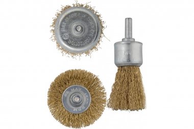 Фотография товара 'Smartbuy SBT-SMB-1p1 Набор 3 штуки металлические щетки для дрели/шуруповерта'
