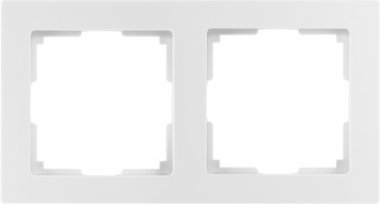 Фотография товара 'Smartbuy SBE-06w-Plastic-FR-2 Рамка 2-местная пластик белая'