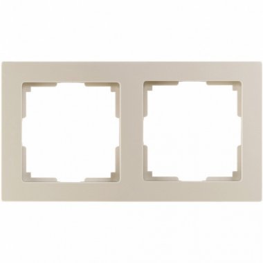 Фотография товара 'Smartbuy SBE-06i-Plastic-FR-2 Рамка 2-местная пластик бежевая'