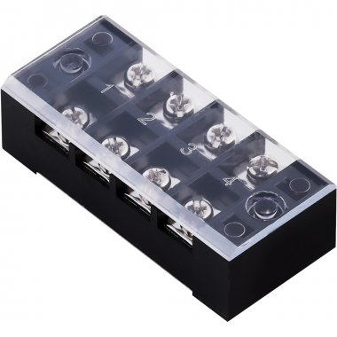 Фотография товара 'Smartbuy SBE-tb-04-45 Терминал клеммный TB-0445 до 4,5 мм2 45A 4 клеммные пары'