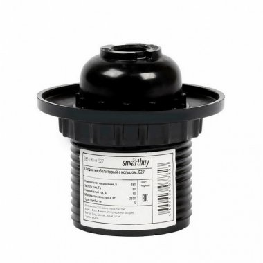 Фотография товара 'Smartbuy SBE-LHB-sr-E27 Патрон карболитовый с кольцом, Е27'