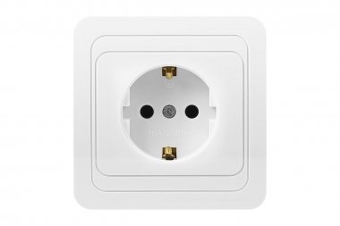 Фотография товара 'Smartbuy SBE-02w-16-S1-Z Розетка 1-местная с заземлением 16А'