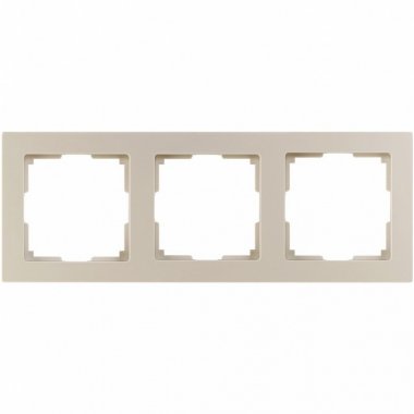 Фотография товара 'Smartbuy SBE-06i-Plastic-FR-3 Рамка 3-местная пластик бежевая'