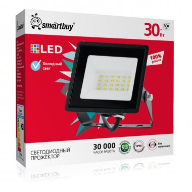Фотография товара 'Smartbuy SBL-EFL-30-65 Светодиодный (LED) прожектор FL SMD Pro 30W/6500K/IP65'