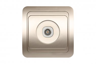 Фотография товара 'Smartbuy SBE-02c-S1-TV Розетка телевизионная 1-местная шампань 75Ом 5-862МГц'