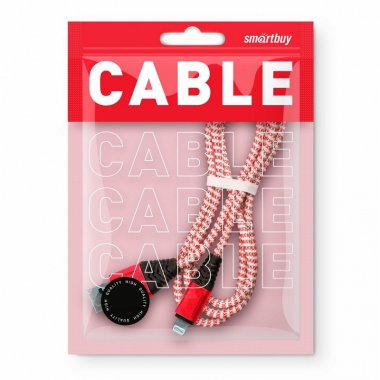 Фотография товара 'Smartbuy iK-512HH red Дата-кабель 8pin HEDGEHOG'