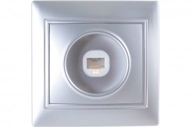 Фотография товара 'Smartbuy SBE-01s-S1-PH Розетка телефонная 1-местная серебро Венера'