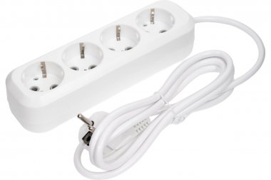 Фотография товара 'Smartbuy SBE-16-4-02-Z Удлинитель, 4 гнезда 2 метра 16А/3,5кВт ПВС 3х1,0'