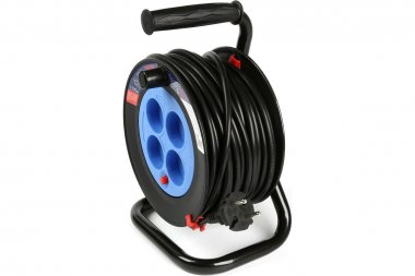 Фотография товара 'Smartbuy SBE-10-4-20-N Удлинитель на катушке 4 гнезда 20м ПВС 2*1,0 10А/2,2кВт'