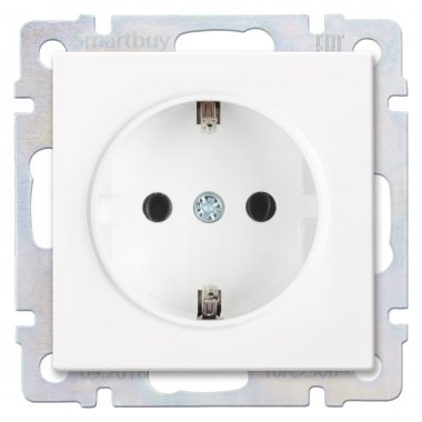 Фотография товара 'Smartbuy SBE-05w-16-S1-Z Розетка с заземлением 16А'
