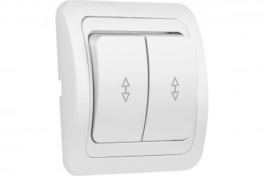 Фотография товара 'Smartbuy SBE-02w-10-SW22-0 Выключатель проходной 2-клавишный 10А'