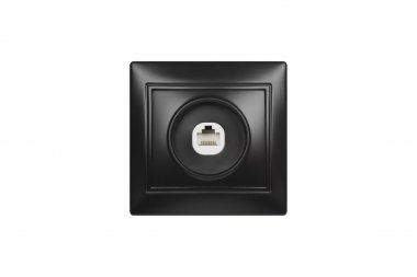 Фотография товара 'Smartbuy SBE-01b-S1-RJ Розетка компьютерная RJ-45 1-местная черная Венера'