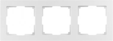 Фотография товара 'Smartbuy SBE-06w-Plastic-FR-3 Рамка 3-местная пластик белая'