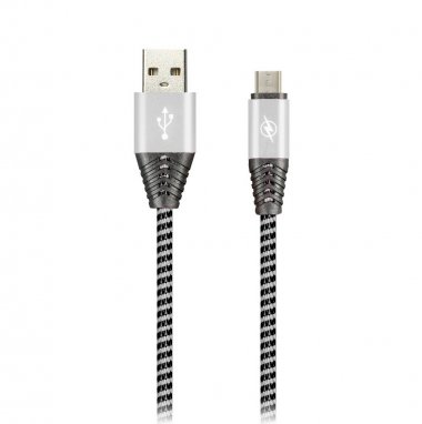 Фотография товара 'Smartbuy iK-12HH gray Дата-кабель MicroUSB HEDGEHOG'
