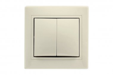 Фотография товара 'Smartbuy SBE-01i-10-SW2-0-c Выключатель 2-клавишный 10А бежевый Венера'