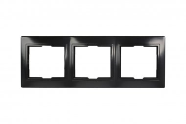 Фотография товара 'Smartbuy SBE-01b-00-FR-3 Рамка 3-местная горизонтальная черная Венера'