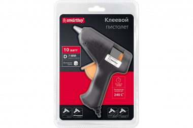 Фотография товара 'Smartbuy SBT-GG-101 Пистолет клеевой электрич.,10 Вт,D=7 мм'