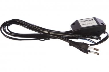 Фотография товара 'Smartbuy SBE-06-P07-b Шнур с плоской вилкой и диммером, 1,7 метра ШВВП 2х0,75мм2'