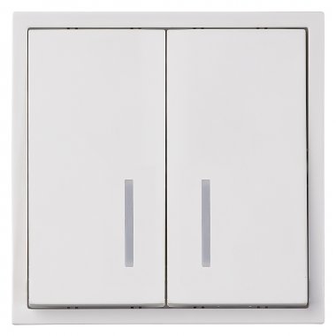 Фотография товара 'Smartbuy SBE-09w-10-SW2-1 Выключатель 2-клавишный с индикатором 10А'