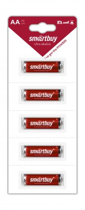 Фотография товара 'Smartbuy SBBA-2A05B Батарейка алкалиновая LR6/5B strip (60/600)'