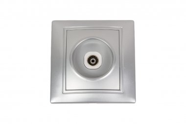 Фотография товара 'Smartbuy SBE-01s-S1-TV Розетка телевизионная 1-местная 75Ом 5-862МГц серебро Венера'