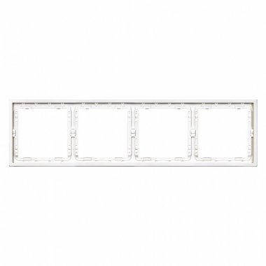 Фотография товара 'Smartbuy SBE-09w-00-FR-4 Рамка 4-местная белая Капелла'