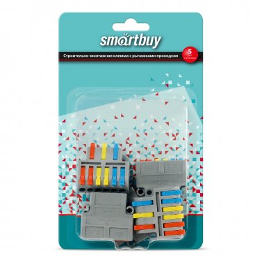 Фотография товара 'Smartbuy SBE-cwcc-3-6-rp Строительно-монтажные клеммы проходные 3-6, 9 контактов'