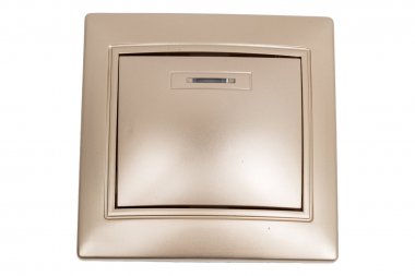 Фотография товара 'Smartbuy SBE-01c-10-SW1-1-c Выключатель 1-клавишный с индикатором 10А шампань, Венера'