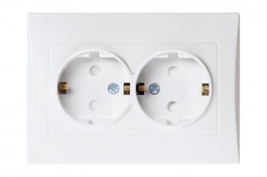 Фотография товара 'Smartbuy SBE-08w-16-S2-Z Розетка двойная с заземлением 16A белая Вега'