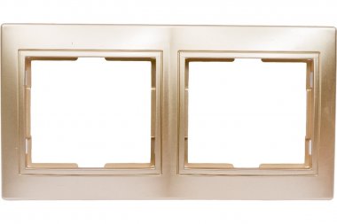 Фотография товара 'Smartbuy SBE-01c-00-FR-2 Рамка 2-местная горизонтальная шампань Венера'