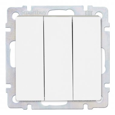 Фотография товара 'Smartbuy SBE-05w-10-SW3-0 Выключатель 3-клавишный 10А'