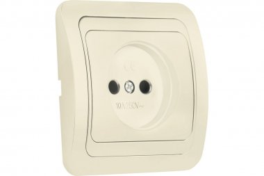 Фотография товара 'Smartbuy SBE-02i-10-S1-N-c Розетка 1-местная без заземления 10А бежевая'