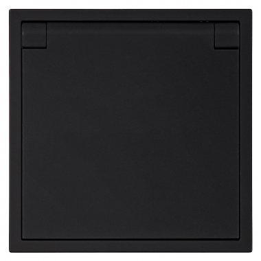 Фотография товара 'Smartbuy SBE-09b-16-S1-1ZK Розетка 1-местная с заземлением с крышкой 16А'