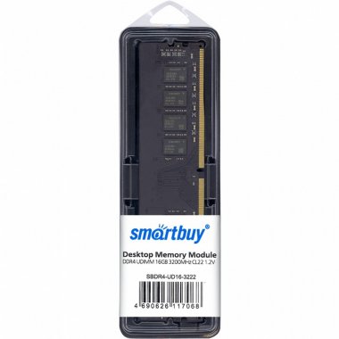 Фотография товара 'Smartbuy SBDR4-UD16-3222 Модуль памяти DDR4 UDIMM 16GB 3200MHz'