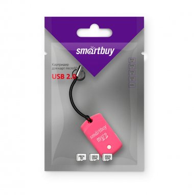 Фотография товара 'Smartbuy SBR-706-P Картридер 706, USB 2.0 - MicroSD'