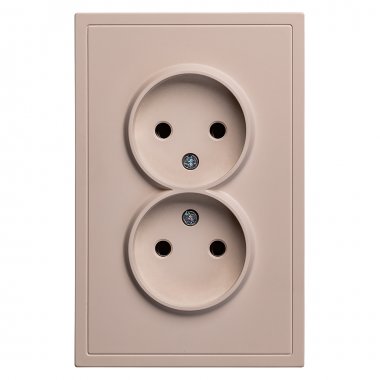 Фотография товара 'Smartbuy SBE-09i-10-S2-N Розетка двойная без заземления 10А'