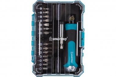 Фотография товара 'Smartbuy SBT-SCBS-33P1 Набор отверток и бит, 33 предмета, реверс.отвертка'
