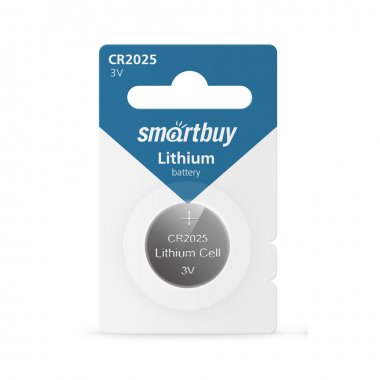 Фотография товара 'Smartbuy SBBL-2025-1B Литиевый элемент питания CR2025/1B (12/720)'