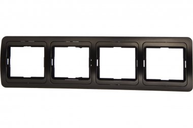 Фотография товара 'Smartbuy SBE-02b-00-FR-4 Рамка 4-местная горизонтальная черная Марс'