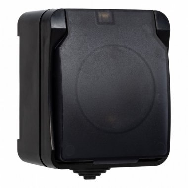 Фотография товара 'Smartbuy SBE-04b-16-S1-Z Розетка 1-местная с заземлением 16А'