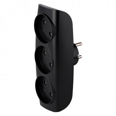 Фотография товара 'Smartbuy SBE-10-A04b-3 Разветвитель сетевой Тройник , 3 гнезда без заземления 10А 250B'