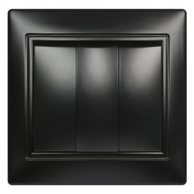 Фотография товара 'Smartbuy SBE-01b-10-SW3-0 Выключатель 3-клавишный 10А черный Венера'