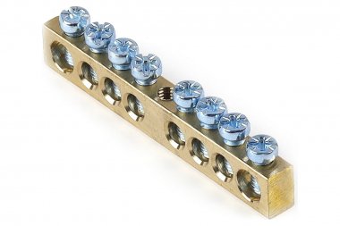 Фотография товара 'Smartbuy SBE-bc-08 Шина "N" нулевая (латунь) 6х9мм, 8 групп'