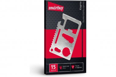 Фотография товара 'Smartbuy SBT-PSK-2 Набор инструментов-карточка, 15 функций, размеры 45х70'