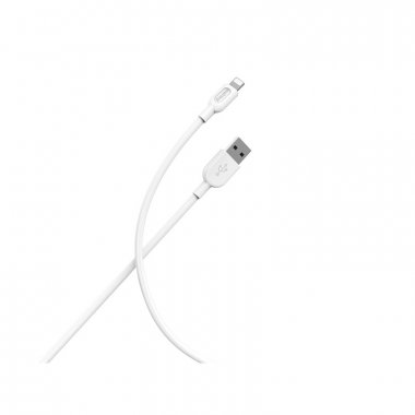 Фотография товара 'Smartbuy iK-512-S01w Кабель для зарядки и передачи данных S01 Lightning белый, 2.4 А'