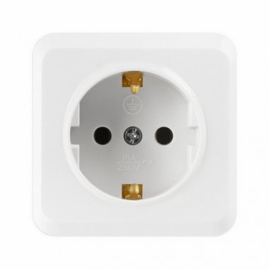 Фотография товара 'Smartbuy SBE-03w-16-S1-Z Розетка 1-местная 16А с заземлением'