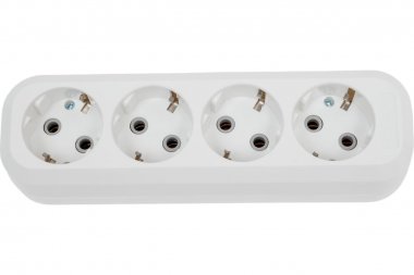 Фотография товара 'Smartbuy SBE-16-4-00-Z Колодка бытовая, 4 гнезда 16А/3,5кВт'