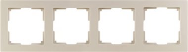 Фотография товара 'Smartbuy SBE-06i-Plastic-FR-4 Рамка 4-местная пластик бежевая'