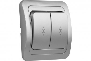 Фотография товара 'Smartbuy SBE-02s-10-SW22-0 Выключатель проходной 2-клавишный 10А'